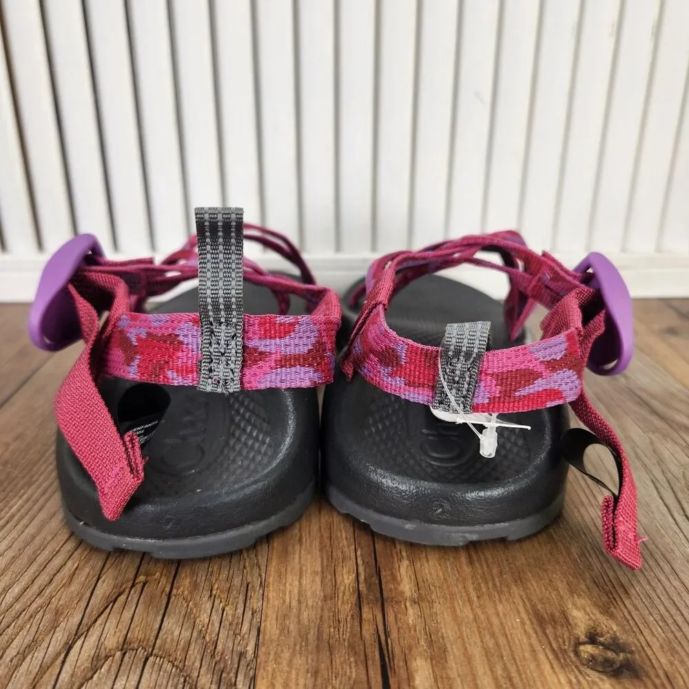 Chaco ZX/1 Ecotread Kids 2 M Sweeping Fuchsia Pink Hiking Beach Strappy Sandals